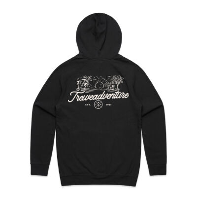 White on Black Hoodie Thumbnail