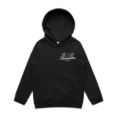 White on Black Hoodie Thumbnail